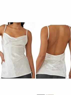Intimately Free People Velvet All Night Tunic in Champagne NWT Small
